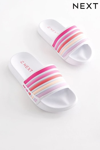 White/Pink Stripe Touch Fastening Sliders (U65992) | £9.50 - £12.50