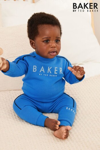 Baker by Ted Baker Blue Sweatshirt And Jogger Set (U66346) | £35 - £37