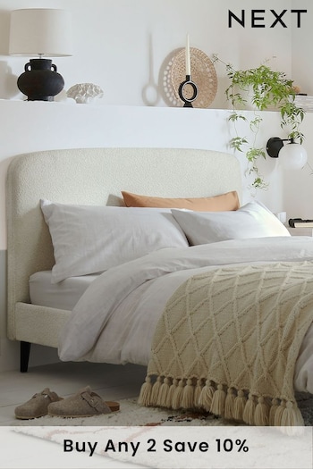 Casual Boucle Natural Oyster Matson Upholstered Bed Frame (U66404) | £350 - £450