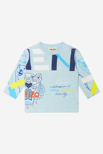 Kenzo Baby Boys Cotton Long Sleeve T-Shirt (U66514) | £35 - £37