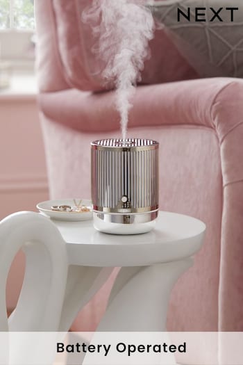 Silver Battery Operated Electric Diffuser (U66608) | £26
