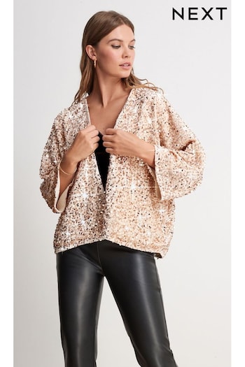 Rose Gold Sequin Jacket (U66751) | £35