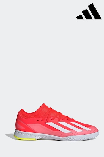 adidas Red/White Football X Crazyfast League Indoor Kids Boots (U66802) | £50
