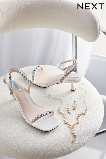 Ivory Forever Comfort® Wedding Embellished Low Heel Bridal Shoes (U66839) | £54