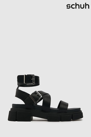 Schuh Black Toulouse Chunky Sandal (U67449) | £40