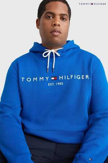 Tommy Hilfiger Blue Big And Tall Tommy Logo Hoodie (U67468) | £110