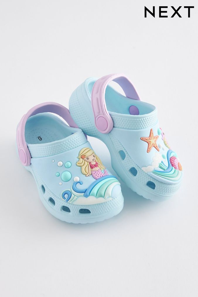 Blue Mermaid Clogs With Ankle Strap (U67507) | £11 - £13