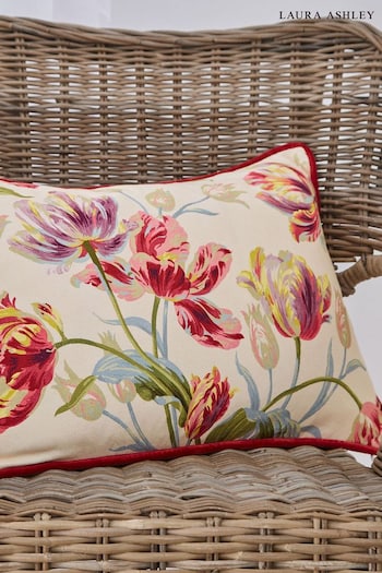 Laura Ashley Cranberry Red Gosford Cushion (U67514) | £52