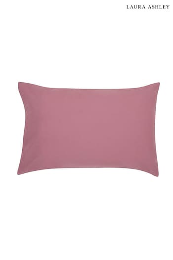 Laura Ashley Set of 2 Mulberry Red 400 Thread Count Pillowcases (U67718) | £20