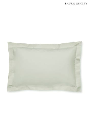 Laura Ashley Set of 2 Sage Green 400 Thread Count Pillowcases (U67723) | £25