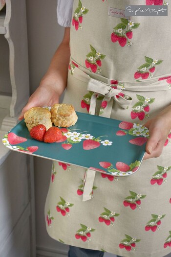 Sophie Allport Green Printed Small Strawberries Tray (U67927) | £22