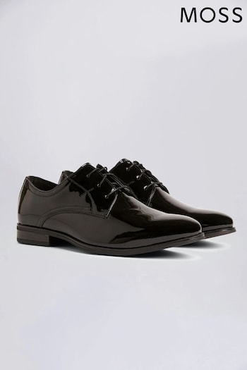MOSS Mayfair Black Patent Dress Derby Shoes (U67974) | £70