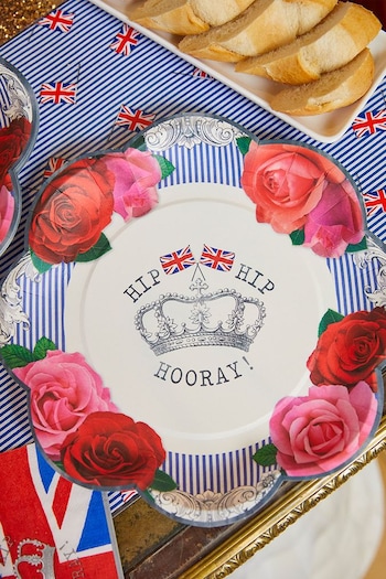 Party Pieces Multi 16 Pack A Great British Party Shaped Paper Plates (U68133) | £10