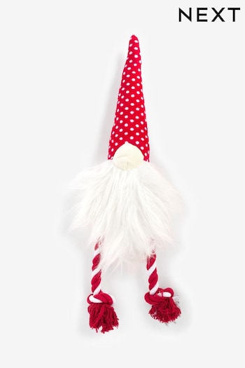 Red/White Gonk Dog Toy (U68157) | £10
