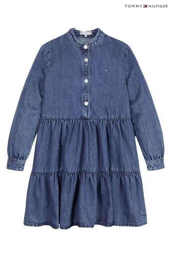 Tommy Hilfiger Blue Hemp Denim Dress (U68192) | £55 - £65