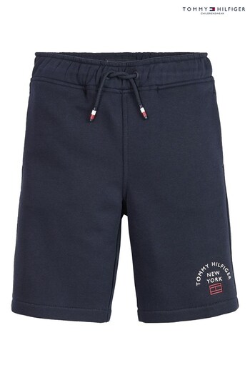 Tommy Hilfiger Blue Logo Sweat Shorts (U68227) | £40 - £45
