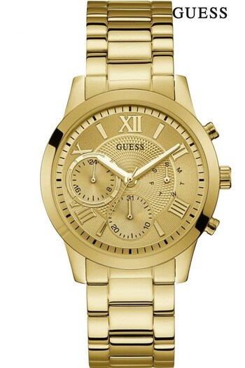 Guess Ladies Gold Solar Watch (U68266) | £175