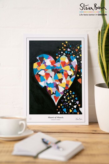 Steven Brown Art Black Heart of Hearts A3 Collector's Edition Print (U68442) | £20