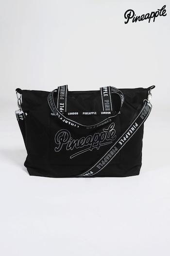 Pineapple Black Shopper Bag (U68459) | £25