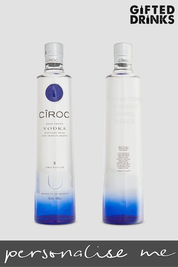 Personalised Ciroc Vodka 70cl by Gifted Drinks (U68463) | £53