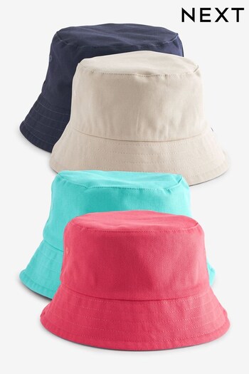 Navy Blue/Pink Reversible Bucket Hats 2 Pack (U68649) | £20