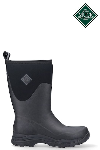 Muck Boots Black Arctic Outpost Mid Wellies (U68688) | £130