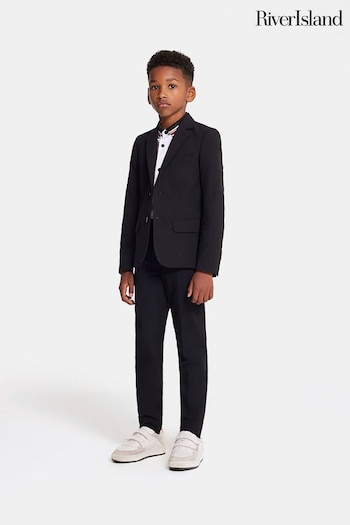 River Island Boys Black Suit Trousers (U68696) | £20