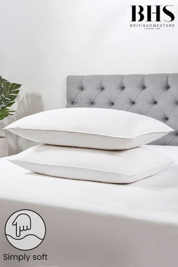 BHS Goose Feather & Down Pair of Pillows (U68791) | £40