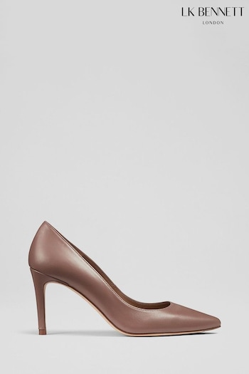 LK Bennett Floret Leather Pointed Court Shoes (U69084) | £249