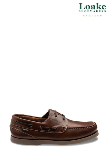 Loake Lymington Waxy 2 Eyelet Boat polo-shirts Shoes (U69214) | £130