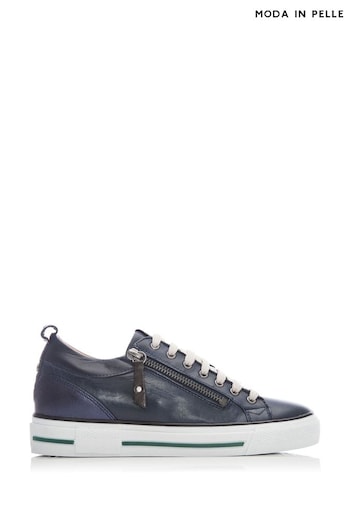 Moda in Pelle Brayleigh Hidden Wedge Trainers With Contrast Counter And Tassle Z (U69220) | £139