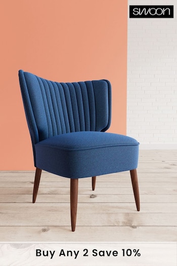Swoon Soft Wool Midnight Blue Duke Chair (U69440) | £639