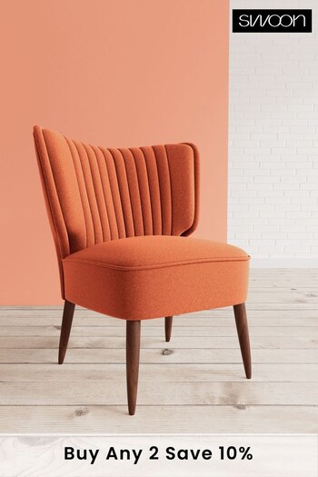 Swoon Soft Wool Burnt Orange Duke Chair (U69441) | £639
