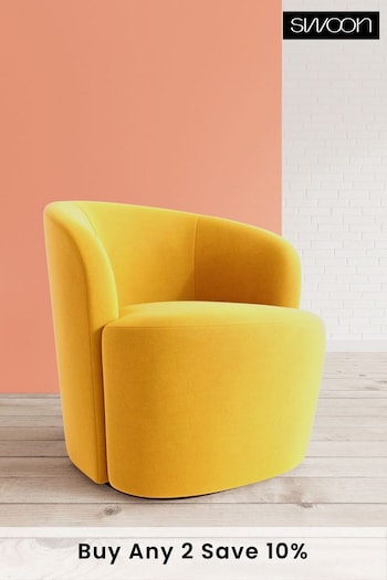 Swoon Easy Velvet Turmeric Yellow Ritz Chair (U69455) | £809