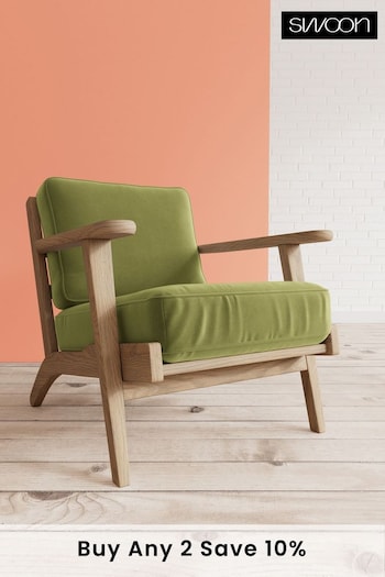 Swoon Easy Velvet Fern Green Karla Chair (U69461) | £869