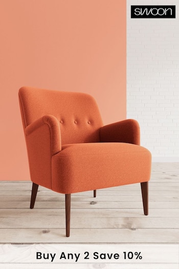 Swoon Soft Wool Burnt Orange London Chair (U69469) | £859