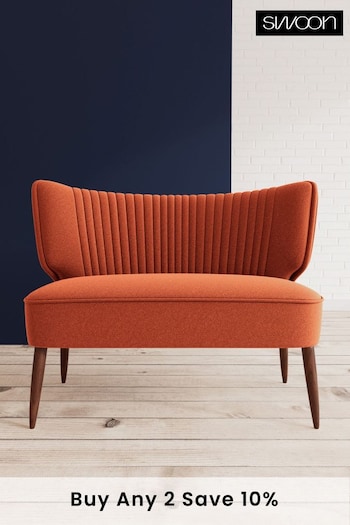 Swoon Soft Wool Burnt Orange Duke Two Seater Sofa (U69473) | £1,089