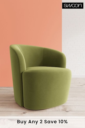 Swoon Easy Velvet Fern Green Ritz Chair (U69493) | £809