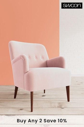 Swoon Easy Velvet Blush Pink London Chair (U69571) | £679