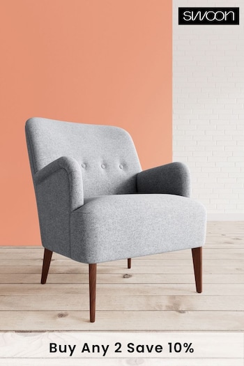 Swoon Soft Wool Light Grey London Chair (U69574) | £859