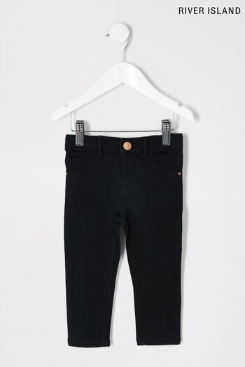 River Island Girls Molly Black Skinny Jeans (U69665) | £14