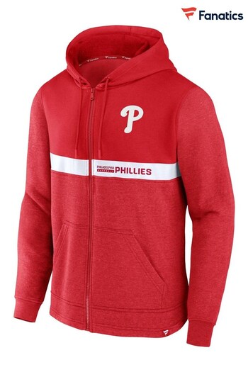 Fanatics Red Philadelphia Phillies Iconic Fleece Full Zip Hoodie (U70498) | £60