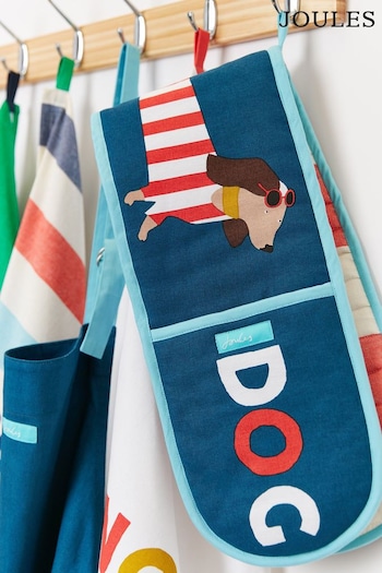 Joules Multi Hot Dog Double Oven Gloves (U70596) | £22