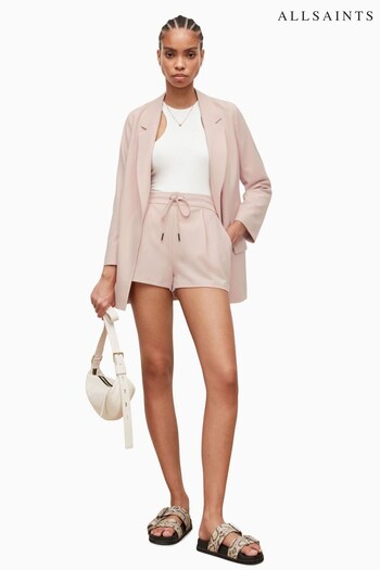 AllSaints Pink Aleida Tri Shorts estos (U70917) | £79