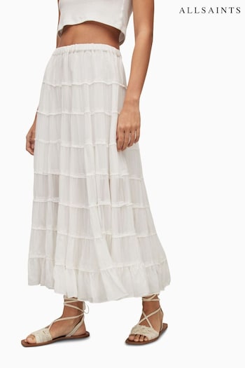 AllSaints White Eva Skirt (U70922) | £139