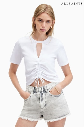 AllSaints White Gigi T-Shirt (U70946) | £39
