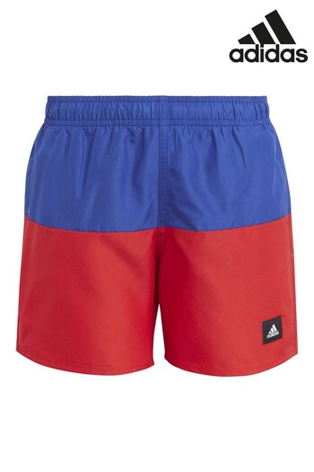 adidas Blue Junior Colorblock Swim Shorts Shaka (U71095) | £23