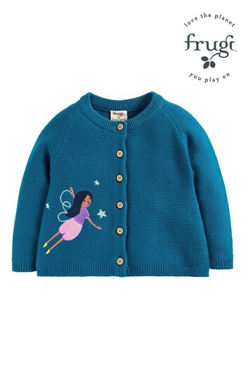 Frugi Blue Fairy Knitted Cardigan (U71199) | £37 - £39