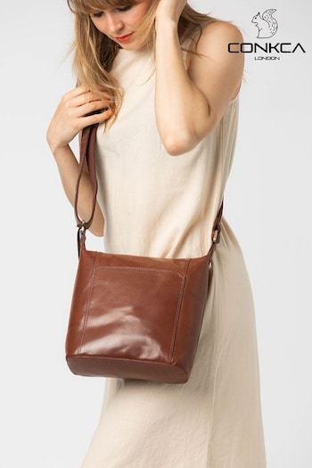 Conkca Yasmin Leather Cross-Body Bag (U71213) | £59