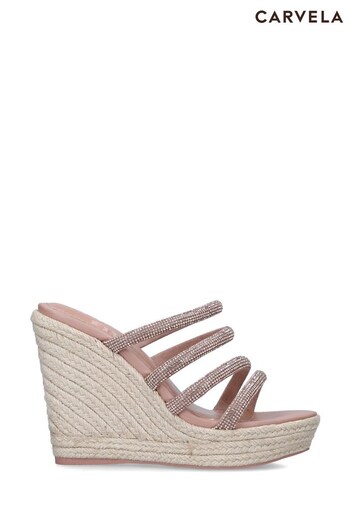 Carvela Pink Sassy Wedge Sandals (U71551) | £99